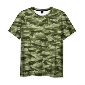 Мужская футболка 3D с принтом Камуфляж с крокодилами , 100% полиэфир | прямой крой, круглый вырез горловины, длина до линии бедер | аллигатор | африка | болото | животные | кайман | крокодил | милитари | паттерн | проесмыкающиеся | хаки | хищники