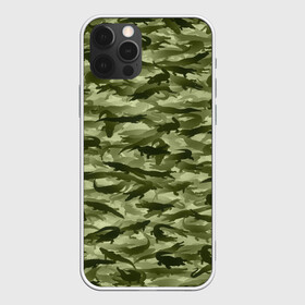 Чехол для iPhone 12 Pro с принтом Камуфляж с крокодилами	 , силикон | область печати: задняя сторона чехла, без боковых панелей | Тематика изображения на принте: аллигатор | африка | болото | животные | кайман | крокодил | милитари | паттерн | проесмыкающиеся | хаки | хищники
