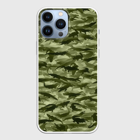 Чехол для iPhone 13 Pro Max с принтом Камуфляж с крокодилами ,  |  | Тематика изображения на принте: аллигатор | африка | болото | животные | кайман | крокодил | милитари | паттерн | проесмыкающиеся | хаки | хищники