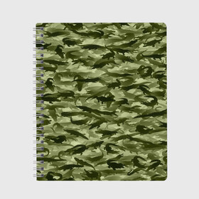 Тетрадь с принтом Камуфляж с крокодилами , 100% бумага | 48 листов, плотность листов — 60 г/м2, плотность картонной обложки — 250 г/м2. Листы скреплены сбоку удобной пружинной спиралью. Уголки страниц и обложки скругленные. Цвет линий — светло-серый
 | Тематика изображения на принте: аллигатор | африка | болото | животные | кайман | крокодил | милитари | паттерн | проесмыкающиеся | хаки | хищники