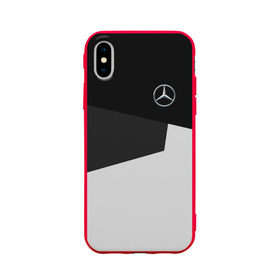 Чехол для Apple iPhone X силиконовый матовый с принтом MERCEDES BENZ SPORT , Силикон | Печать на задней стороне чехла, без боковой панели | amg | auto | mercedes | авто | автомобиль | автомобильные | амг | бренд | марка | машины | мерседес