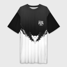 Платье-футболка 3D с принтом Barcelona black 2018 ,  |  | football | soccer | барселона