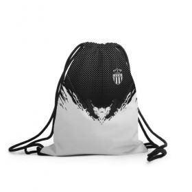 Рюкзак-мешок 3D с принтом Monaco black 2018 , 100% полиэстер | плотность ткани — 200 г/м2, размер — 35 х 45 см; лямки — толстые шнурки, застежка на шнуровке, без карманов и подкладки | 