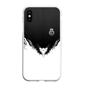 Чехол для iPhone XS Max матовый с принтом Real Madrid black 2018 , Силикон | Область печати: задняя сторона чехла, без боковых панелей | Тематика изображения на принте: football | soccer | реал мадрид