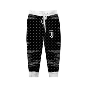 Детские брюки 3D с принтом Juventus abstract collection , 100% полиэстер | манжеты по низу, эластичный пояс регулируется шнурком, по бокам два кармана без застежек, внутренняя часть кармана из мелкой сетки | football | soccer | ювентус