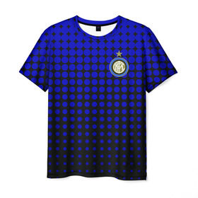 Мужская футболка 3D с принтом Интер , 100% полиэфир | прямой крой, круглый вырез горловины, длина до линии бедер | football | futbol | inter | milan | sport | интер | клуб | милан | спорт | футбол