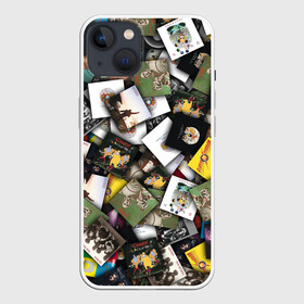 Чехол для iPhone 13 с принтом Queen. Дискография ,  |  | freddie mercury | альбом | квин | куин | обложка | паттерн | рок | фредди меркьюри