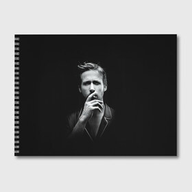 Альбом для рисования с принтом Ryan Gosling , 100% бумага
 | матовая бумага, плотность 200 мг. | Тематика изображения на принте: ryan gosling | актер | райан гослинг