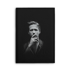 Обложка для автодокументов с принтом Ryan Gosling , натуральная кожа |  размер 19,9*13 см; внутри 4 больших “конверта” для документов и один маленький отдел — туда идеально встанут права | ryan gosling | актер | райан гослинг