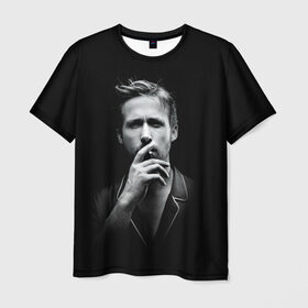 Мужская футболка 3D с принтом Ryan Gosling , 100% полиэфир | прямой крой, круглый вырез горловины, длина до линии бедер | Тематика изображения на принте: ryan gosling | актер | райан гослинг