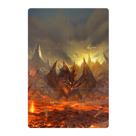 Магнитный плакат 2Х3 с принтом Fire Dragon , Полимерный материал с магнитным слоем | 6 деталей размером 9*9 см | goddess of destruction | line age | line age ii | lineage ii | линейка