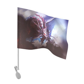 Флаг для автомобиля с принтом Dragon , 100% полиэстер | Размер: 30*21 см | goddess of destruction | line age | line age ii | lineage ii | линейка
