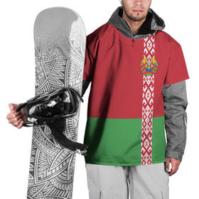 Накидка на куртку 3D с принтом Белоруссия, лента с гербом , 100% полиэстер |  | belarus | byelorussia | беларусь | белорус | белоруссия | белорусский | минск | республика | флаг