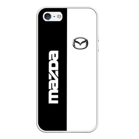 Чехол для iPhone 5/5S матовый с принтом Mazda , Силикон | Область печати: задняя сторона чехла, без боковых панелей | mazda | авто | автомобиль | мазда