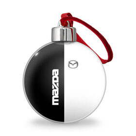 Ёлочный шар с принтом Mazda , Пластик | Диаметр: 77 мм | Тематика изображения на принте: mazda | авто | автомобиль | мазда