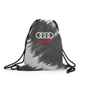 Рюкзак-мешок 3D с принтом Audi , 100% полиэстер | плотность ткани — 200 г/м2, размер — 35 х 45 см; лямки — толстые шнурки, застежка на шнуровке, без карманов и подкладки | audi | auto | car | race | авто | ауди | гонки | краска | краски | марка | машина