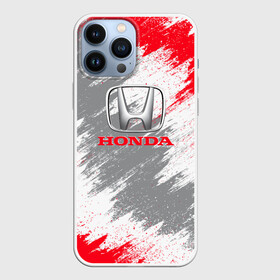 Чехол для iPhone 13 Pro Max с принтом Honda ,  |  | Тематика изображения на принте: auto | car | honda | race | авто | гонки | краска | краски | марка | машина | хонда