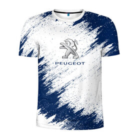 Мужская футболка 3D спортивная с принтом Peugeot , 100% полиэстер с улучшенными характеристиками | приталенный силуэт, круглая горловина, широкие плечи, сужается к линии бедра | auto | car | peugeot | race | авто | гонки | краска | краски | марка | машина | пежо
