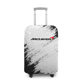 Чехол для чемодана 3D с принтом McLaren , 86% полиэфир, 14% спандекс | двустороннее нанесение принта, прорези для ручек и колес | auto | car | mclaren | race | авто | гонки | краска | краски | макларен | марка | машина