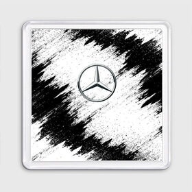 Магнит 55*55 с принтом Mercedes , Пластик | Размер: 65*65 мм; Размер печати: 55*55 мм | mercedes | мерседес