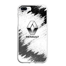 Чехол для iPhone 7Plus/8 Plus матовый с принтом Renault , Силикон | Область печати: задняя сторона чехла, без боковых панелей | auto | car | race | renault | авто | гонки | краска | краски | марка | машина | рено