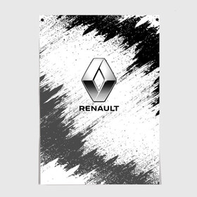 Постер с принтом Renault , 100% бумага
 | бумага, плотность 150 мг. Матовая, но за счет высокого коэффициента гладкости имеет небольшой блеск и дает на свету блики, но в отличии от глянцевой бумаги не покрыта лаком | auto | car | race | renault | авто | гонки | краска | краски | марка | машина | рено