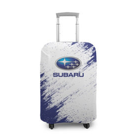 Чехол для чемодана 3D с принтом Subaru , 86% полиэфир, 14% спандекс | двустороннее нанесение принта, прорези для ручек и колес | auto | car | race | subaru | авто | гонки | краска | краски | марка | машина | субару