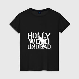 Женская футболка хлопок с принтом Hollywood Undead , 100% хлопок | прямой крой, круглый вырез горловины, длина до линии бедер, слегка спущенное плечо | Тематика изображения на принте: charlie scene | danny | funny man | hollywood | j dog | johnny 3 tears | undead | альтернативный | андед | голивуд | голливудская | группа | кранккор | метал | нежить | ню | реп | рок | рэп | рэпкор