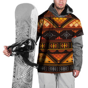 Накидка на куртку 3D с принтом Aztec ornament , 100% полиэстер |  | aztec | geometry | pattern | symbol | world | ацтек | геометрия | народный | орнамент | символы | узор | этника | этнический
