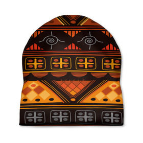 Шапка 3D с принтом Aztec ornament , 100% полиэстер | универсальный размер, печать по всей поверхности изделия | aztec | geometry | pattern | symbol | world | ацтек | геометрия | народный | орнамент | символы | узор | этника | этнический