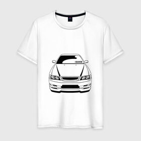 Мужская футболка хлопок с принтом Toyota Chaser , 100% хлопок | прямой крой, круглый вырез горловины, длина до линии бедер, слегка спущенное плечо. | Тематика изображения на принте: chaser | jdm | tourer v | toyota