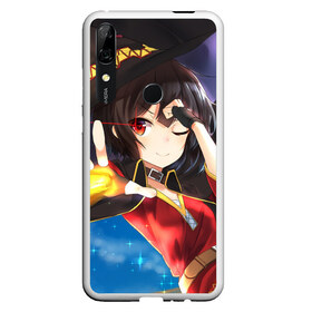 Чехол для Honor P Smart Z с принтом Megumin , Силикон | Область печати: задняя сторона чехла, без боковых панелей | aqua | darkness | kono subarashii | konosuba | megumin | этот замечательный мир