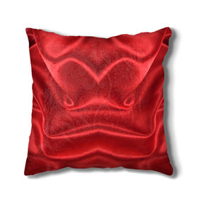 Подушка 3D с принтом Красный Шелк , наволочка – 100% полиэстер, наполнитель – холлофайбер (легкий наполнитель, не вызывает аллергию). | состоит из подушки и наволочки. Наволочка на молнии, легко снимается для стирки | Тематика изображения на принте: шелк