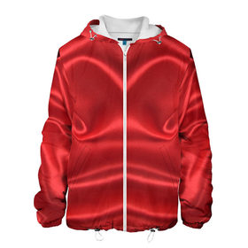 Мужская куртка 3D с принтом Красный Шелк , ткань верха — 100% полиэстер, подклад — флис | прямой крой, подол и капюшон оформлены резинкой с фиксаторами, два кармана без застежек по бокам, один большой потайной карман на груди. Карман на груди застегивается на липучку | шелк