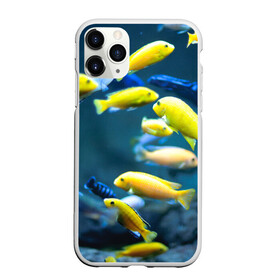 Чехол для iPhone 11 Pro матовый с принтом Рыбки , Силикон |  | fish | fishes | pisces | море | морские обитатели | морской | океан | рыбы