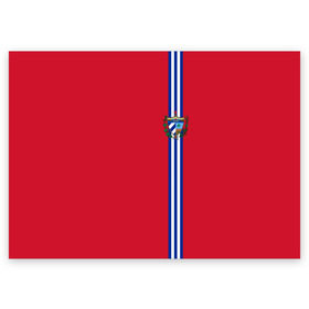 Поздравительная открытка с принтом Куба, лента с гербом , 100% бумага | плотность бумаги 280 г/м2, матовая, на обратной стороне линовка и место для марки
 | Тематика изображения на принте: cu | cub | cuba | гавана | герб | государство | знак | кастро | куба | кубинская | кубинский | надпись | остров свободы | патриот | полосы | республика | символ | страна | флаг | флага | цвета | че