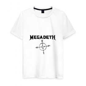 Мужская футболка хлопок с принтом Megadeth , 100% хлопок | прямой крой, круглый вырез горловины, длина до линии бедер, слегка спущенное плечо. | megadet | megadeth | группа | дирк вербурен | дэвид эллефсон | дэйв мастейн | кико лоурейро | мегадет | мегадетх | метал | рок | трэш | трэшметал | тяжелый | хард | хардрок | хеви | хевиметал