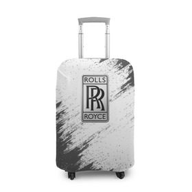 Чехол для чемодана 3D с принтом ROLLS-ROYCE , 86% полиэфир, 14% спандекс | двустороннее нанесение принта, прорези для ручек и колес | car | rolls | royce |  auto | авто | машина | ройс | роллс