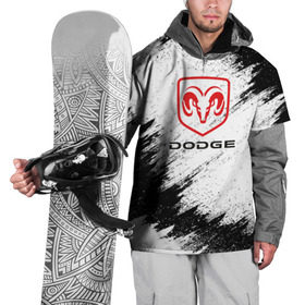 Накидка на куртку 3D с принтом DODGE , 100% полиэстер |  | car | dodge |  auto | авто | додж | машина