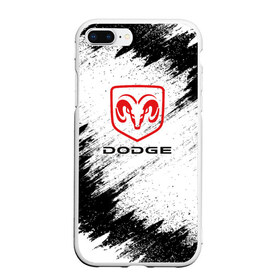 Чехол для iPhone 7Plus/8 Plus матовый с принтом DODGE , Силикон | Область печати: задняя сторона чехла, без боковых панелей | car | dodge |  auto | авто | додж | машина