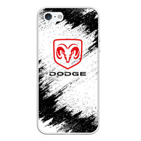 Чехол для iPhone 5/5S матовый с принтом DODGE , Силикон | Область печати: задняя сторона чехла, без боковых панелей | Тематика изображения на принте: car | dodge |  auto | авто | додж | машина