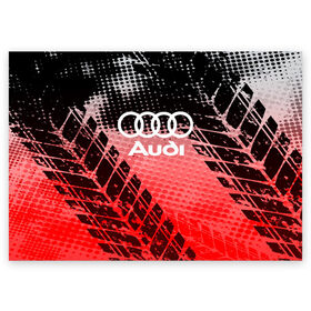 Поздравительная открытка с принтом Audi sport auto motors , 100% бумага | плотность бумаги 280 г/м2, матовая, на обратной стороне линовка и место для марки
 | audi | auto | automobile | car | carbon | machine | motor | motor car | sport car | автомашина | ауди | бренд | легковой автомобиль | марка | спортивный автомобиль | тачка