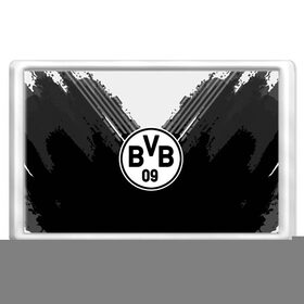 Магнит 45*70 с принтом Borussia abstract original , Пластик | Размер: 78*52 мм; Размер печати: 70*45 | 