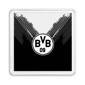 Магнит 55*55 с принтом Borussia abstract original , Пластик | Размер: 65*65 мм; Размер печати: 55*55 мм | 