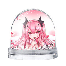 Снежный шар с принтом Вампир Ахегао , Пластик | Изображение внутри шара печатается на глянцевой фотобумаге с двух сторон | anime | аниме
