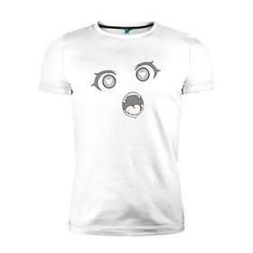 Мужская футболка премиум с принтом Ahegao , 92% хлопок, 8% лайкра | приталенный силуэт, круглый вырез ворота, длина до линии бедра, короткий рукав | ahegao | anime | аниме | ахегао