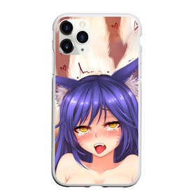 Чехол для iPhone 11 Pro матовый с принтом Язык , Силикон |  | ahegao | anime | аниме | ахегао