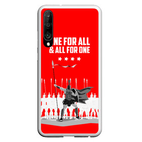 Чехол для Honor P30 с принтом One for all & all for one! , Силикон | Область печати: задняя сторона чехла, без боковых панелей | Тематика изображения на принте: fcsm | football | sp | мясные | футбольный клуб