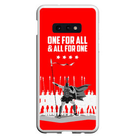 Чехол для Samsung S10E с принтом One for all & all for one! , Силикон | Область печати: задняя сторона чехла, без боковых панелей | Тематика изображения на принте: fcsm | football | sp | мясные | футбольный клуб