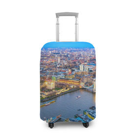 Чехол для чемодана 3D с принтом Лондон , 86% полиэфир, 14% спандекс | двустороннее нанесение принта, прорези для ручек и колес | england | london | англия | великобритания | город | европа | королевство | лондон | мегаполис | путешествие | столица | туризм